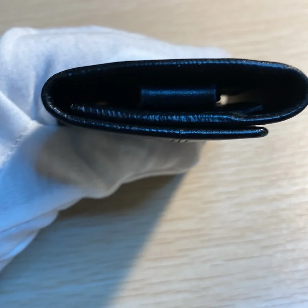 Bvlgari Black Leather Vintage key case/2 card holder - Picture 4 of 11